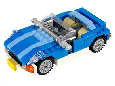 Синий кабриолет
