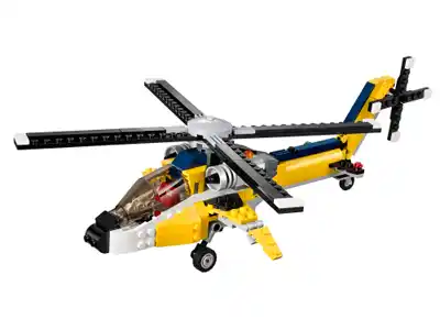 Жёлтый скоростный вертолет