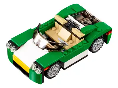 Зелёный кабриолет