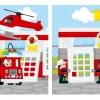 Пожарная станция и вертолет (LEGO 10970)