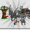 Карета и фестралы Хогвартса (LEGO 76400)