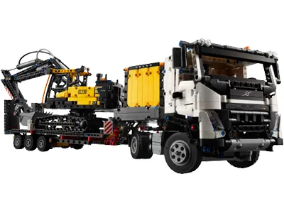 Лего 42175 Грузовик Volvo FMX и электрический экскаватор EC230