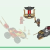 Битва Кая и Раса на машине и мотоцикле (LEGO 71789)