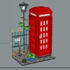 Красная лондонская телефонная будка (LEGO 21347)
