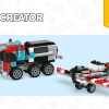 Грузовик с бортовой платформой и вертолетом (LEGO 31146)