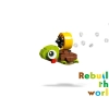 Грузовик с бортовой платформой и вертолетом (LEGO 31146)