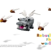 Грузовик с бортовой платформой и вертолетом (LEGO 31146)