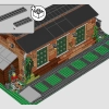Старое паровозное депо (LEGO 910033)