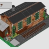Старое паровозное депо (LEGO 910033)