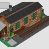 Старое паровозное депо (LEGO 910033)