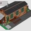 Старое паровозное депо (LEGO 910033)