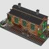 Старое паровозное депо (LEGO 910033)