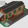 Старое паровозное депо (LEGO 910033)