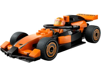 Пилот Формулы-1 на гоночном автомобиле McLaren