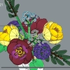 Цветочная композиция (LEGO 10345)
